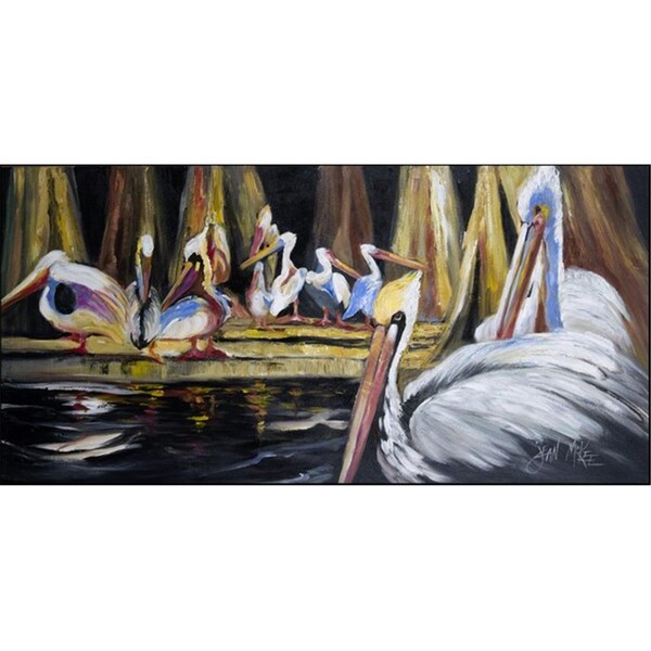 Carolines Treasures Black Pelicans Indoor and Outdoor Runner Mat- 28 x 58 in. JMK1343HRM2858 - main